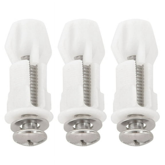 Toilet Hinges Screws WC Hole Fixing Easy Installation 6 Pack