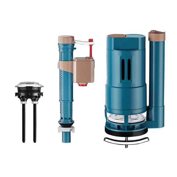 Toilet Inlet and Outlet Valves Set Drain Flush Cistern Valves Replacement Toilet Cistern Inlet Valves Easy to Install