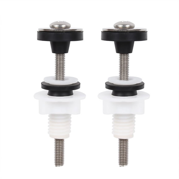 Toilet Installation Kit Bolts Diameter M6 Close Coupling Bolts Practical Use Locking Nuts Rubber Grommets Stainless Steel Bolts