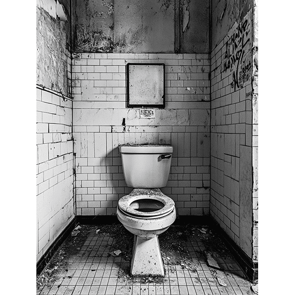 Toilet Interior Decor Art/Canvas Print Suitable for Bathroom Washroom Restroom Lavatory Loo Powder Room Toilet Room Water Closet WC Decoration.