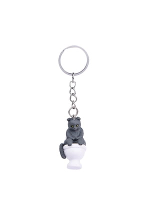 Toilet Keychain Multiple Creative Cartoon Key Rings Jewelry PVC Pendant Accessories for Keys and Backpacks