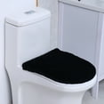 thumbnail image 1 of KGJQ Fluffy Plush Durable Versatile Toilet Lid Cover with Elastic Bottom, Velvet Soft, Washable, Fits Most Toilet Lids, 1 of 7