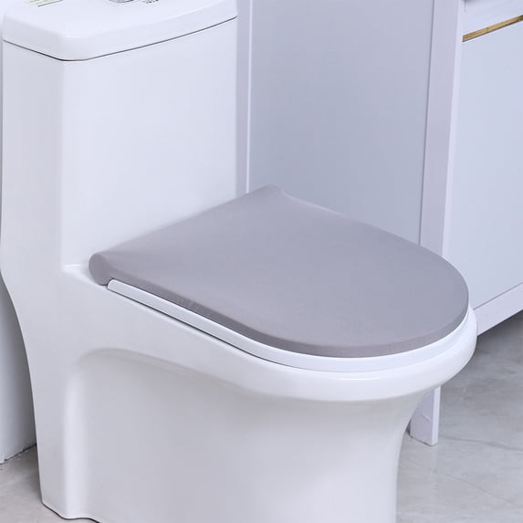 Toilet Lid Cover, Stretchable Washable Protector, Soft Elastic Universal Fit, for Bathroom Upkeep, Household Use