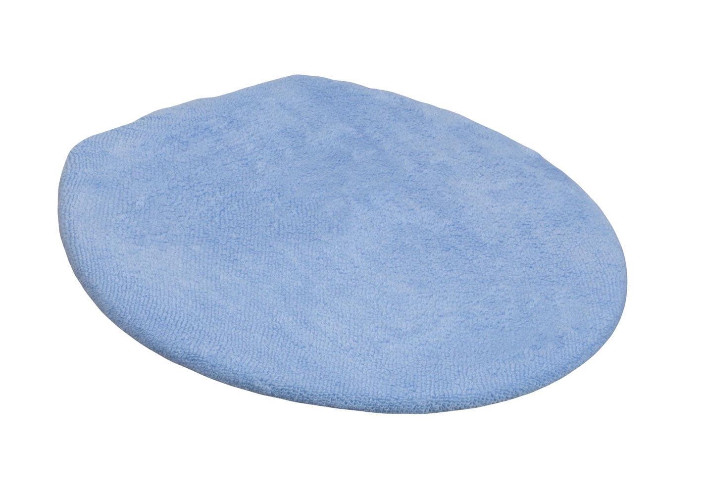 Blue Oval Acrylic Decorative Toilet Lid Cover