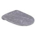 thumbnail image 1 of Toilet Lid Seat Cover,Soft Microfiber Toilet Lid Cover,Machine Washable Solid Toilet Seat Cover,Plush Cushioned Covers Fits Most Size Lids, Decorative Bath Room Accessories,18.1" x 19.6"(Grey2), 1 of 9