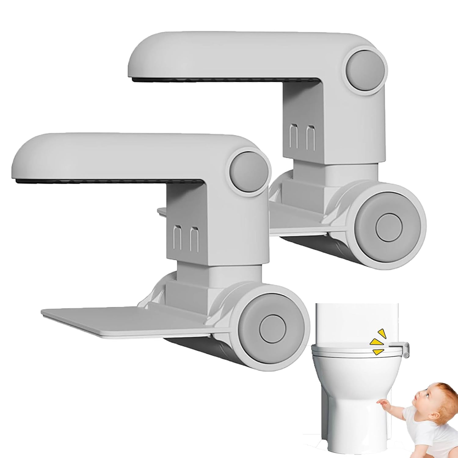 Toilet Locks for Baby Proof & Pet, Baby Cabinet Safety Latches, Easy Intallation Toilet Lid Lock ...