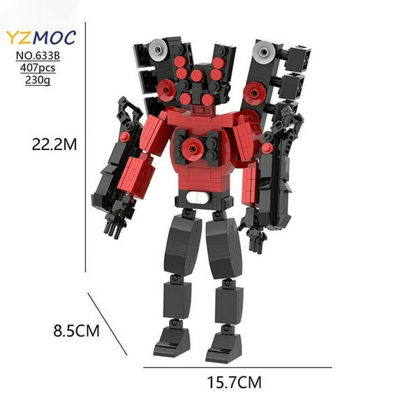 GETOYS Toilet Man Game Building Blocks Toy Set Titan Speaker ManTV Man for Boys and Game Fans