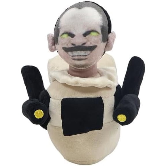 Toilet Man Plush, Funny G-Man Toilet Plush Doll Speakerman Stuffed Toilet Series Plushies Toy for Fans Adult Kids Friends and Collectors Halloween Christmas Birthday Present