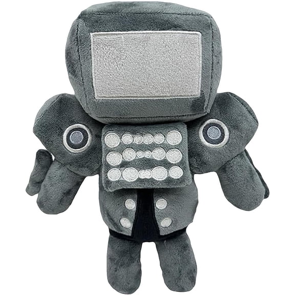 Toilet Man Plush, Upgraded Titan TV Man Stuffed Plush Doll Funny Soft Anime Toilet Boss Plush for Fans Kids Friends and Collectors Halloween Christmas Birthday Present