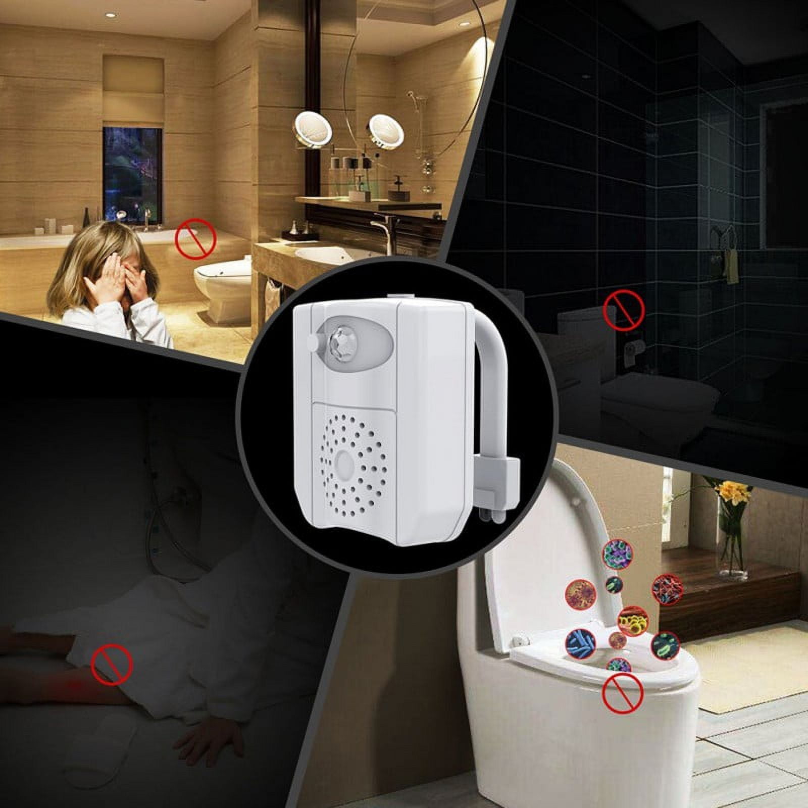 VINTAR 16-Color Motion Sensor LED Toilet Night Light,Toilet Bowl