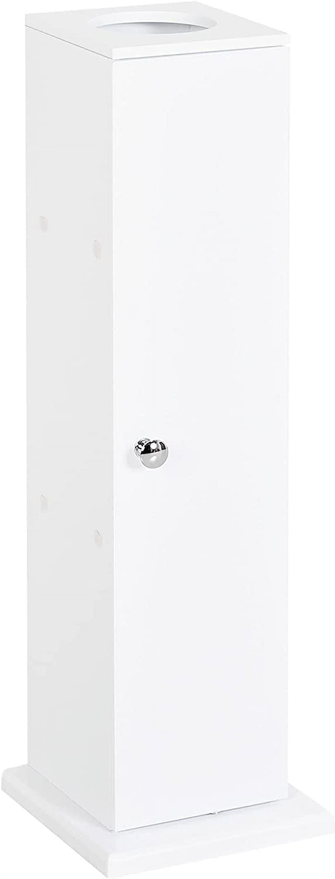 Toilet Paper Cabinet, Small Bathroom Corner Floor Cabinet with Doors ...