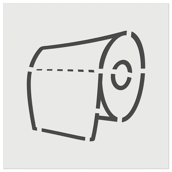 Toilet Paper Doodle DIY Cookie Wall Craft Stencil - 5.5 Inch