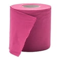 thumbnail image 1 of Toilet Paper Funny Novelty Colored Bath Tissue For Home, Camping & Travel, Sustainable Bamboo Fiber & Soft 3-Ply Sheets, Eco-Friendly Bathroom Supply, roll of 1, Multicolor(Pink1,3.7x3.7x3.9"), 1 of 9