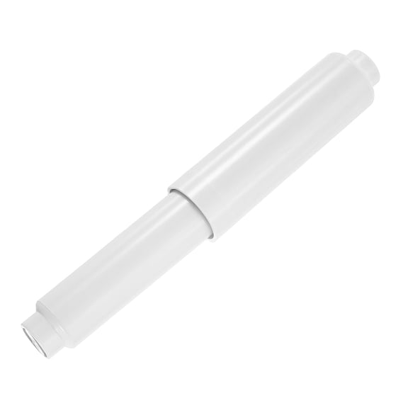 Toilet Paper Holder, 4-5/16-6-5/16" Plastic Spring-Loaded Rod, White