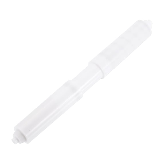 Uxcell Toilet Paper Holder, 7-1/16"-7-7/8" PP Plastic Spring-Loaded Rod, White