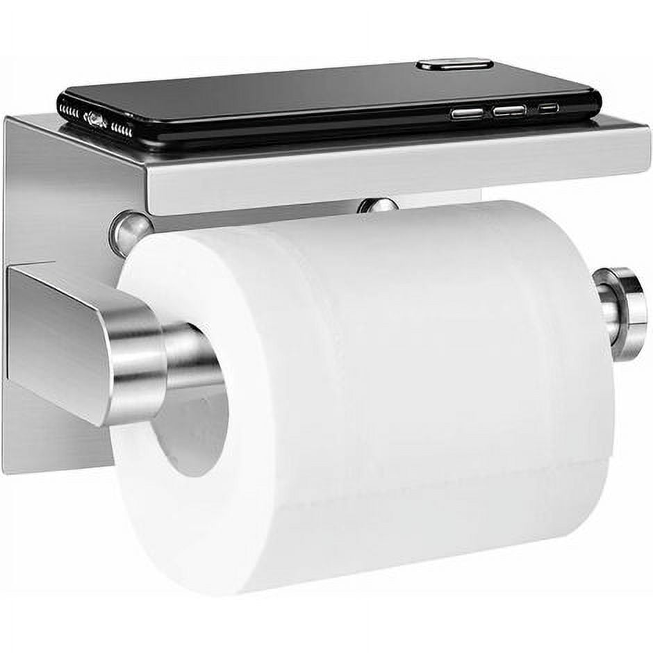 Toilet Paper Holder, Adhesive Stainless Steel, for Kitchen Bathroom different types