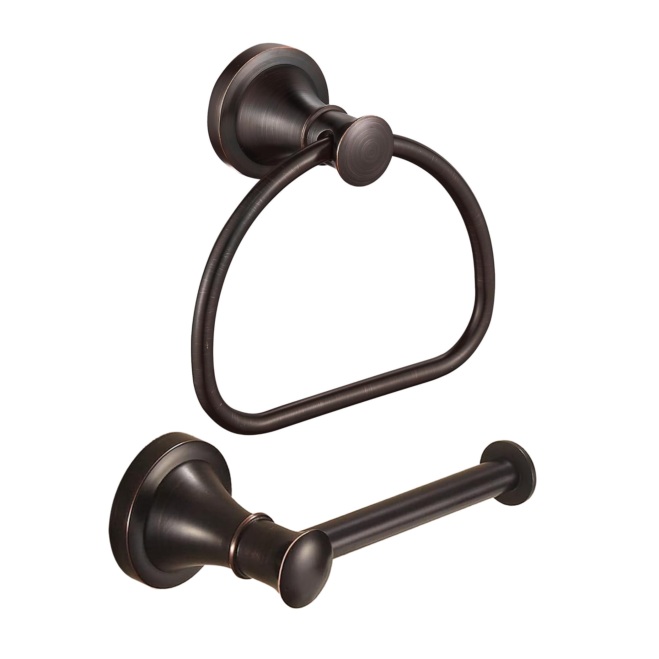 Toilet Paper Holder Bronze Half Round Wall Mount Bathroom Accessory