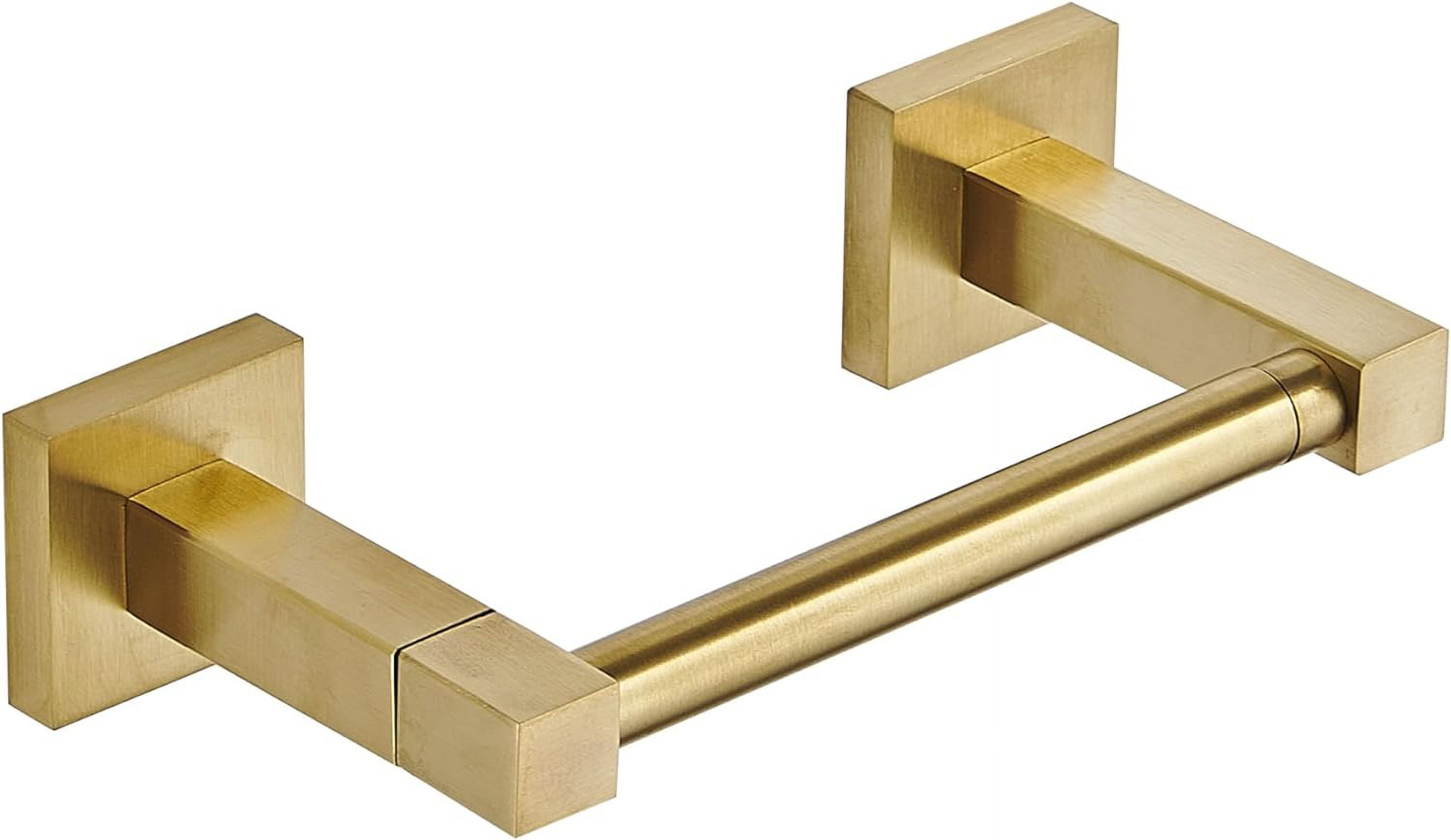 Gold Stainless Steel Wall Mounted Pivoting Toilet Paper Holder
