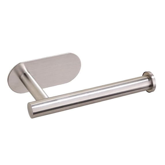Toilet Paper Holder,Brushed Nickel,Wall Mount, Upgraded Adhesive Toilet Roll Holder,no Drilling,Bathroom/Rv/Washroom,SUS 304 Stainless Steel,Rustproof, 1pc