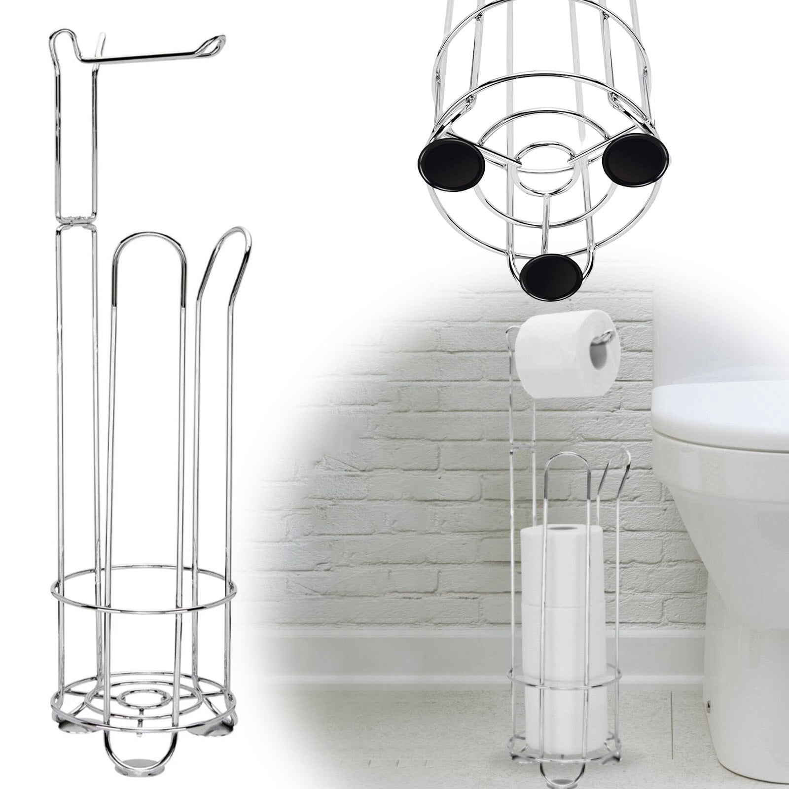 Toilet Paper Holder. Freestanding Toilet Paper Holder with Storage ...