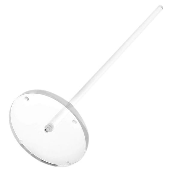 FENGGUIQU Acrylic Bathroom Toilet Paper Holder Stand, Freestanding Tissue Roll Dispenser, 1 Pack