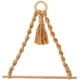 thumbnail image 1 of Toilet Paper Holder, Rope Toilet Paper Holder Nordic Wall Hanging Wooden Towel Rack Bathroom Decoration - Apricot, 1 of 5