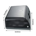 thumbnail image 1 of Clispeed Wall Mounted Grey Tissue Paper Box with Removable Cover and Rounded Edges, 1 of 6