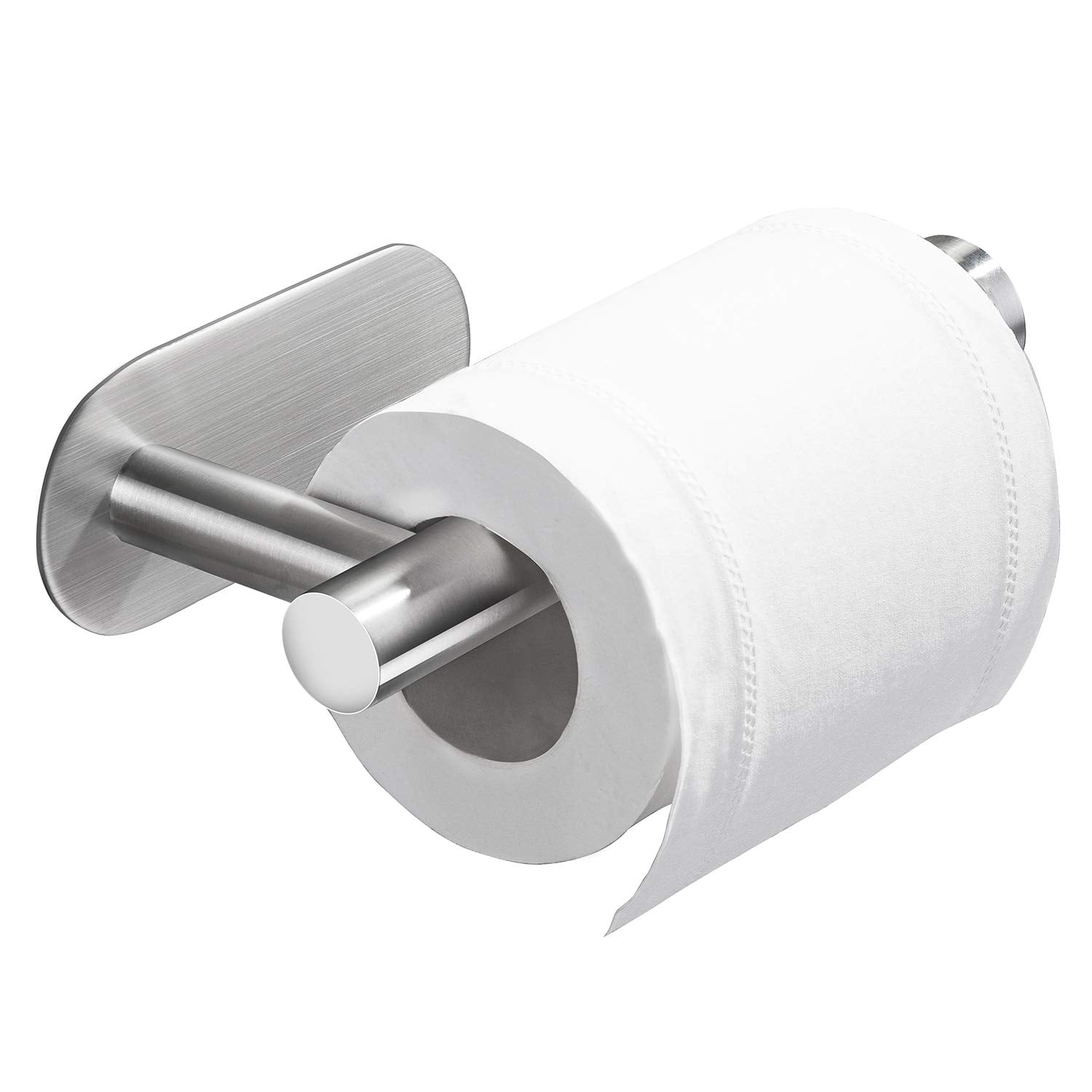 Toilet Paper Holder Self Adhesive Bathroom Paper Towel Roll Holder Wall Mount, SUS 304 Stainless ...