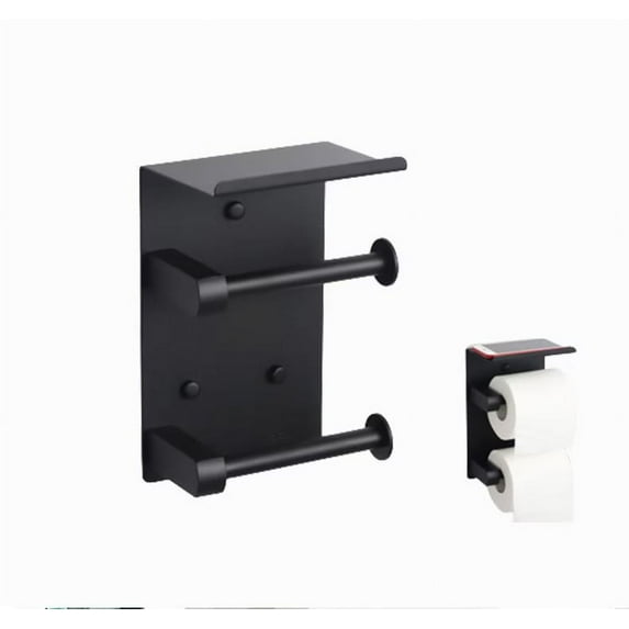 Toilet Paper Holder, Self Adhesive No Drilling Toilet Paper Roll Holder Wall Mounted, 201 Stainless Steel Brushed Nickel Toilet Tissue Holder Sticky On Wall for Bathroom