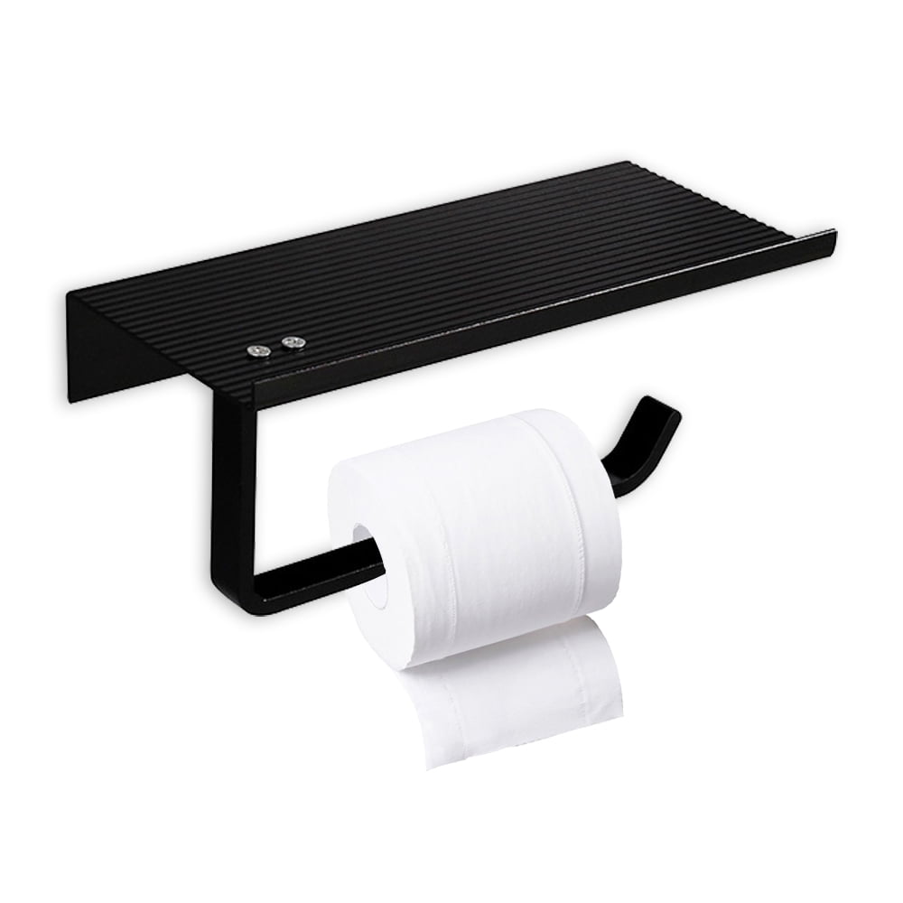 Toilet Paper Holder with Shelf, Toilet Paper Holder Wall Mounted Toilet