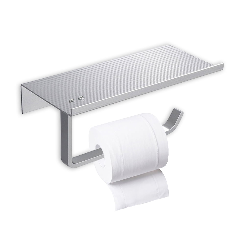 Toilet Paper Holder with Shelf, Toilet Paper Holder Wall Mounted Toilet
