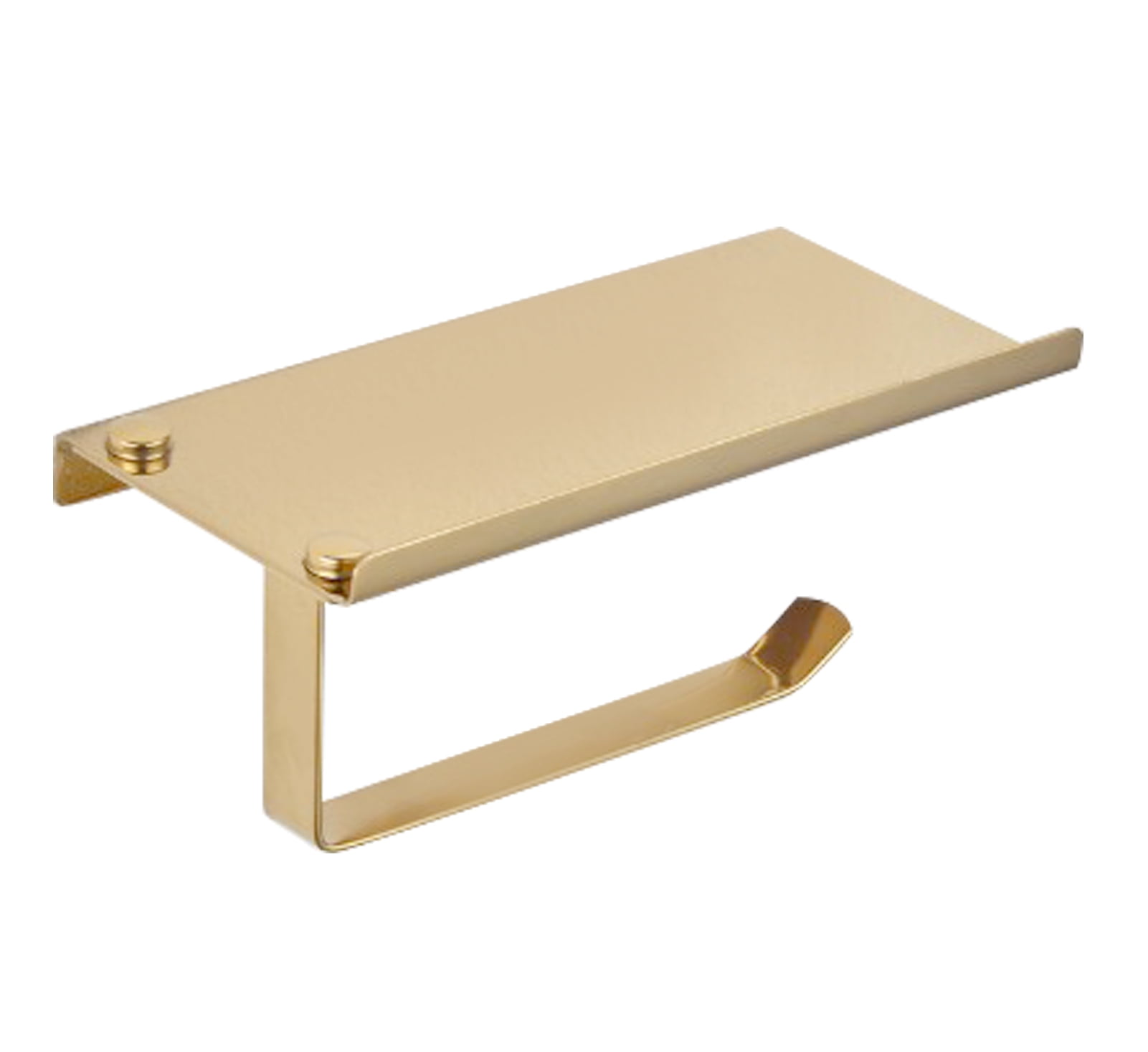 Toilet Paper Holder Stainless Steel Rust Proof Golden Large Storage