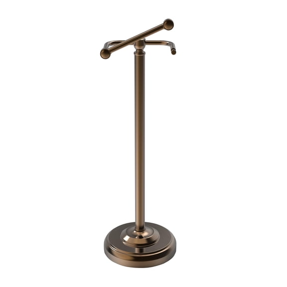 Toilet Paper Holder Stand Bronze 22"H - No Storage Bathroom Free Standing Use