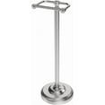 thumbnail image 1 of Toilet Paper Holder Stand, Brushed Nickel Toilet Paper Holder Free Standing,Post Pivoting Design & Stable Weighted Base SUS304 Stainless Steel for Bathroom, 1 of 6