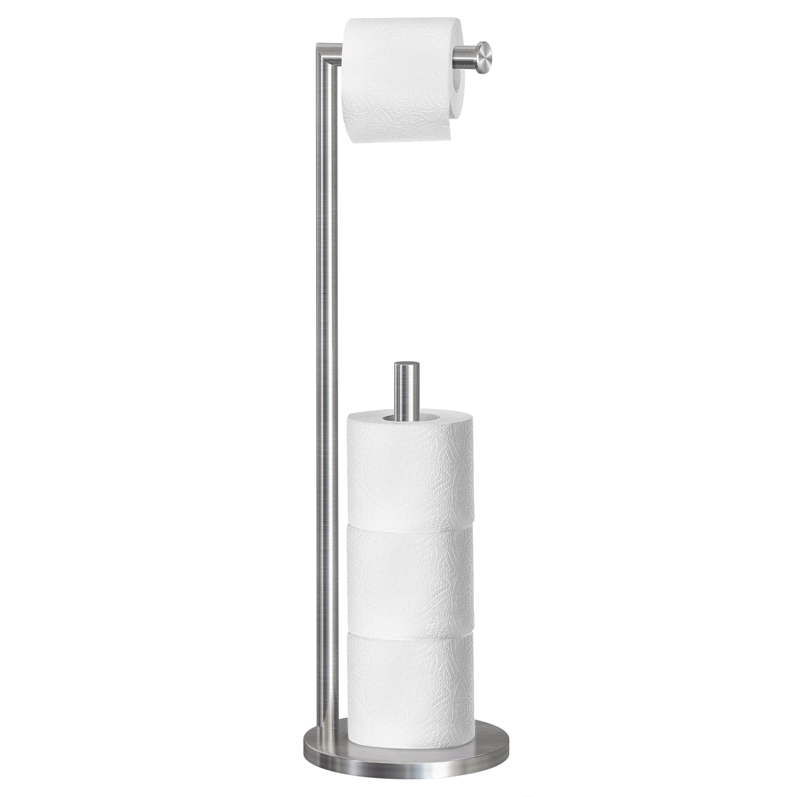 Toilet Paper Holder Stand,Free Standing Bathroom Toilet Paper Rack with