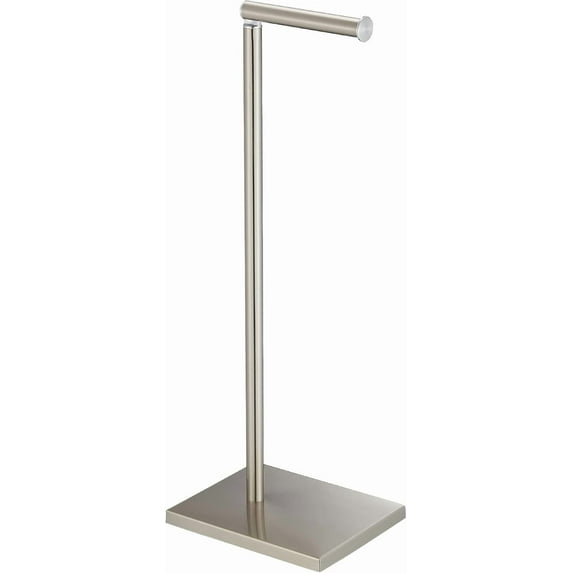 Toilet Paper Holder Stand, Free Standing Toilet Paper Roll Holder with Reserve for Bathroom, Stainless Steel