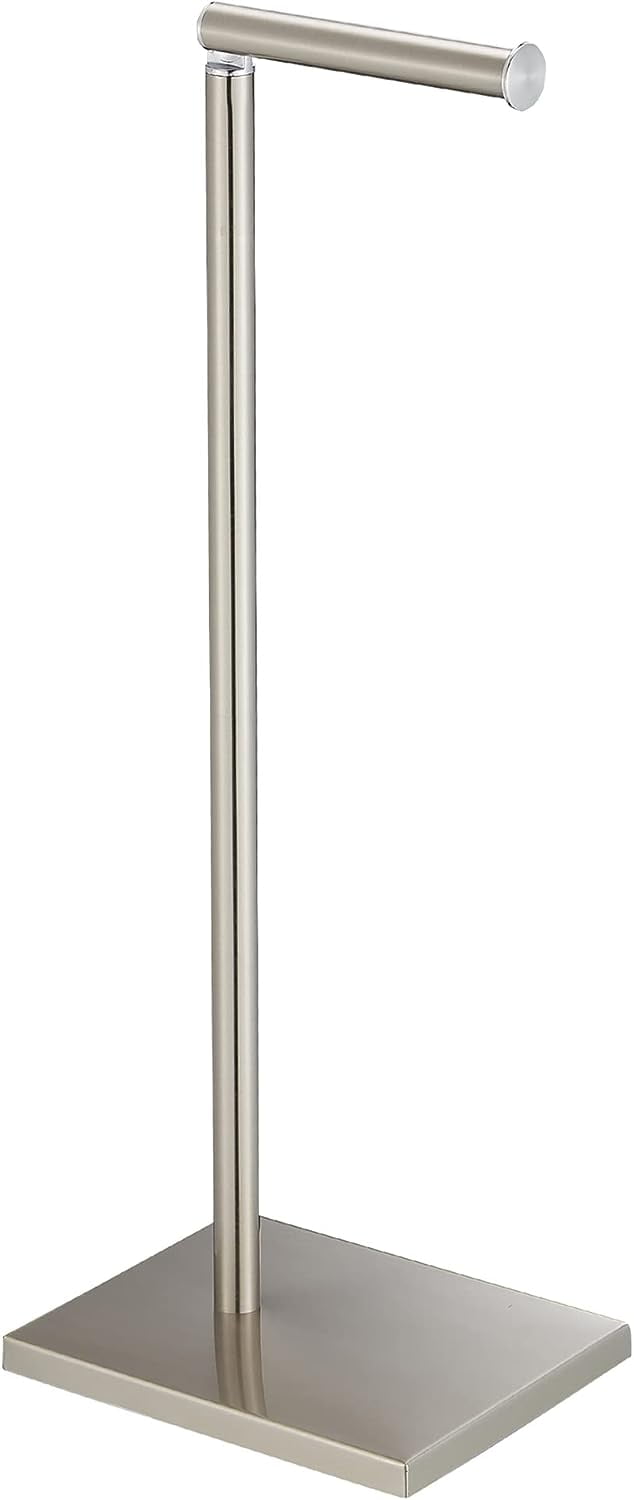 Stainless Steel Freestanding Toilet Paper Holder with Reserve