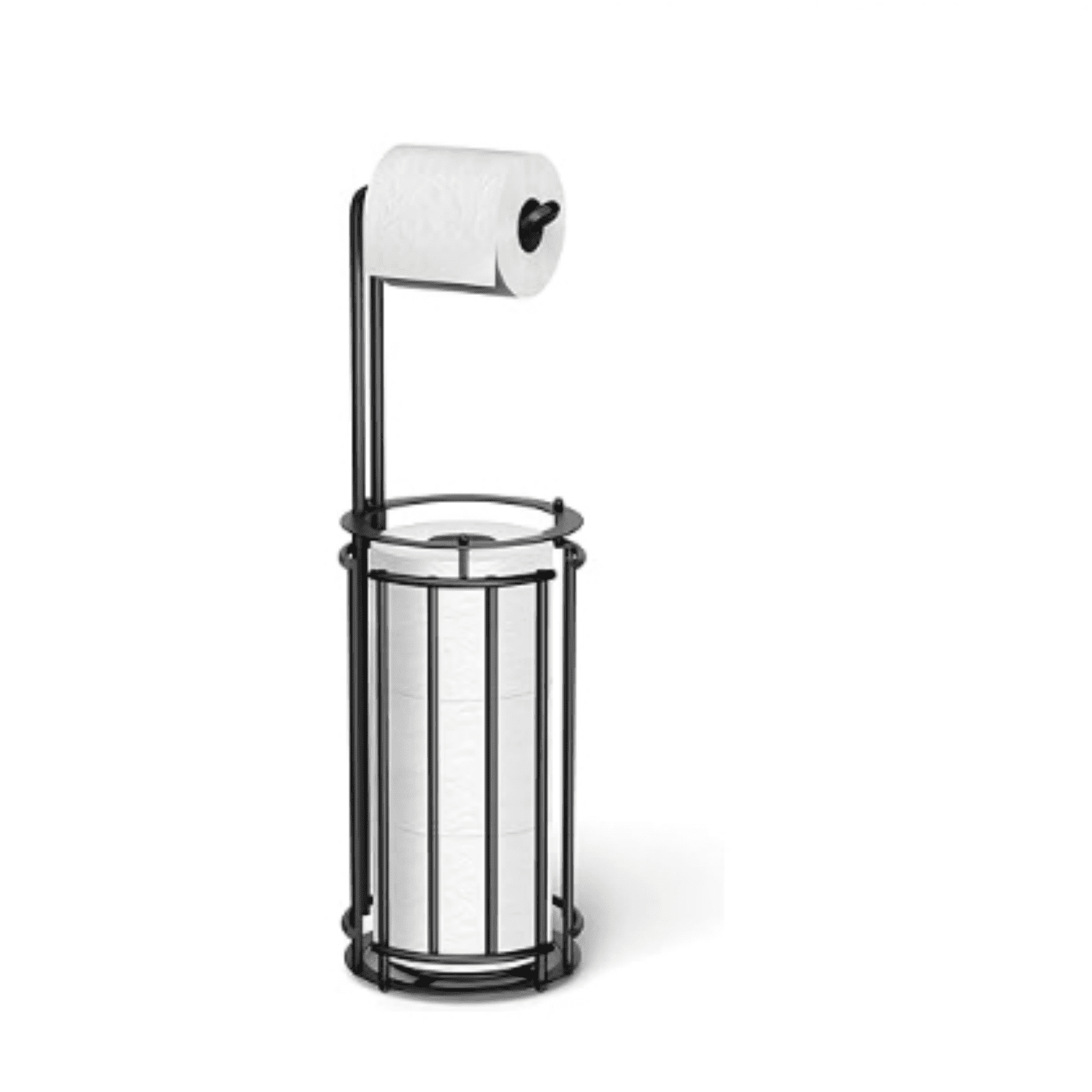 Toilet Paper Holder Stand and Tissue Paper Roll Dispenser for 4 Mega ...