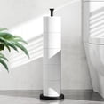 thumbnail image 1 of Toilet Paper Holder Stand(with Reserve Function), Free-Standing Spare Rolls Storage Holder, Stainless Steel, Modern Design, 1 of 4