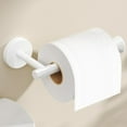 thumbnail image 1 of Toilet Paper Holder Wall Mount Bathroom Paper Roll Holder Tissue Handle Stainless Steel for Farmhouse Kitchen White, 1 of 6