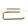 thumbnail image 1 of Golden Toilet Paper Holder with Shelf Made of Acrylic for Storage Bathroom Dispenser Box, 1 of 6