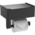 thumbnail image 1 of Toilet Paper Holder with Shelf - Flushable Wipes Dispenser & Storage Fits Any Bathroom, Keep Your Wet Wipes Hidden, 1 of 5