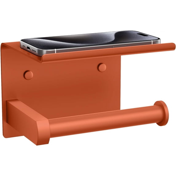Toilet Paper Holder with Shelf Wall Mounted Toilet Paper Roll Dispenser ...