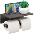 Toilet Paper Roll Holder Double Roll Toiler Tissue Holder with Mobile
