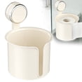 thumbnail image 1 of Toilet Paper Roll Holder Suction Cup Storage Rack Kitchen Wipes Storage Organizer No Drilling Transparent Tissue Roll Dispenser Box for Bathroom Hotel Bedroom Kitchen Balcony(C), 1 of 9