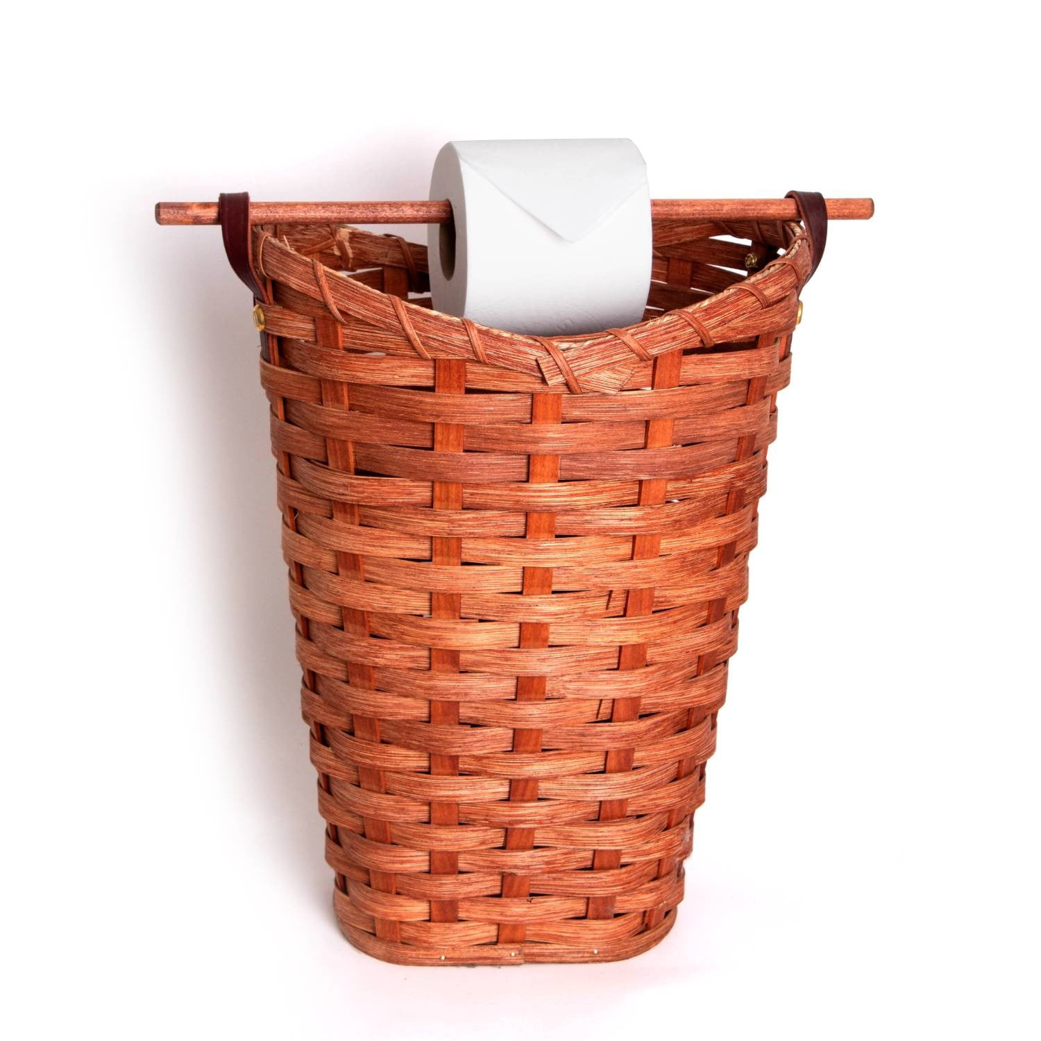 Toilet Tank Basket  Amish Wicker Back Of Toilet Basket — Amish Baskets