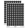thumbnail image 1 of Toilet Paper Roll Icon 200+ Round Stickers - Black - Matte Finish - 0.50" Size, 1 of 3