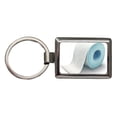 thumbnail image 1 of Toilet Paper Roll Metal Rectangle Keychain, 1 of 7
