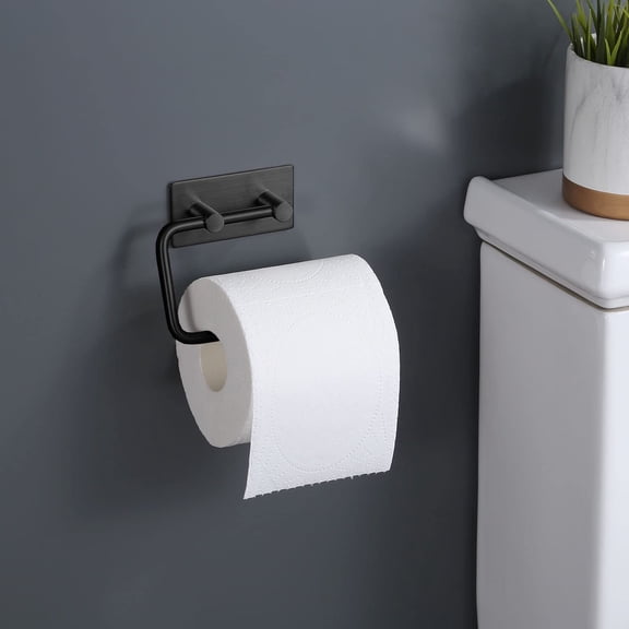 Vaidhai 180 Degree Rotation Toilet Paper Holder, No Drill Wall Mount Stainless Steel Rust Proof Tissue Roll Rack, Bathroom Kitchen Paper Towel Dispenser for Home Hotel School, 1 Pack