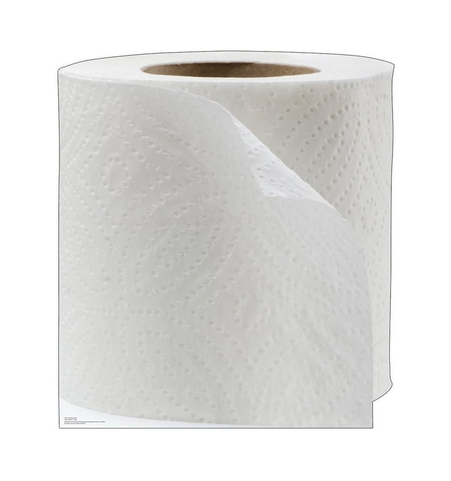 45'' White Cardboard Toilet Paper Roll Standee
